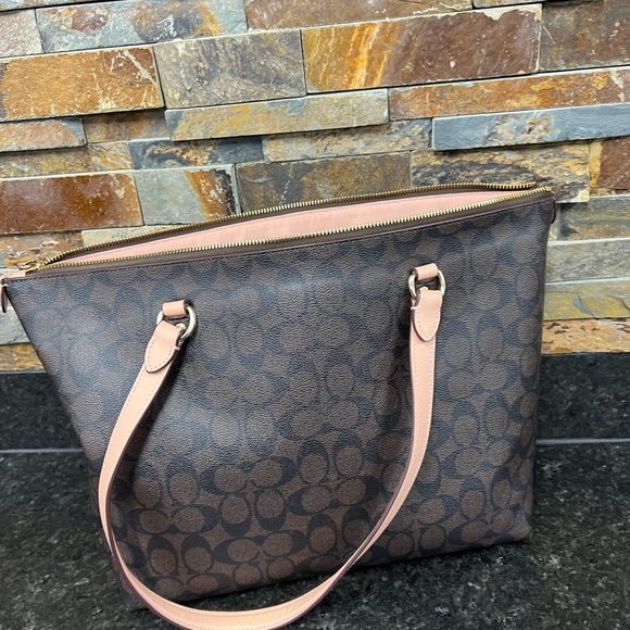 💕COACH Gallery Tote purse canvas bag 79609 - Picture 13 of 16